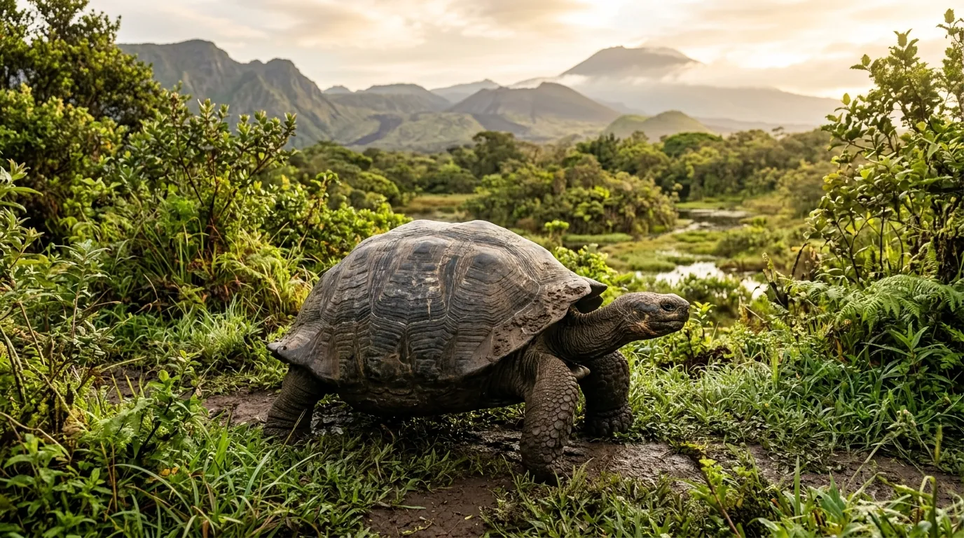 Giant tortoises in the highlands of Santa Cruz, one of the most popular excursions.