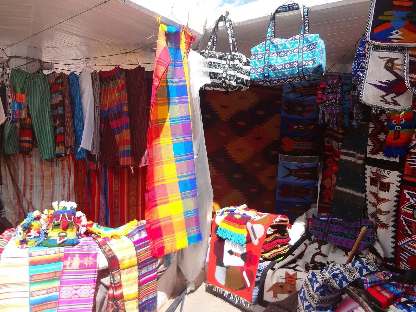 Mercado artesanal de Otavalo